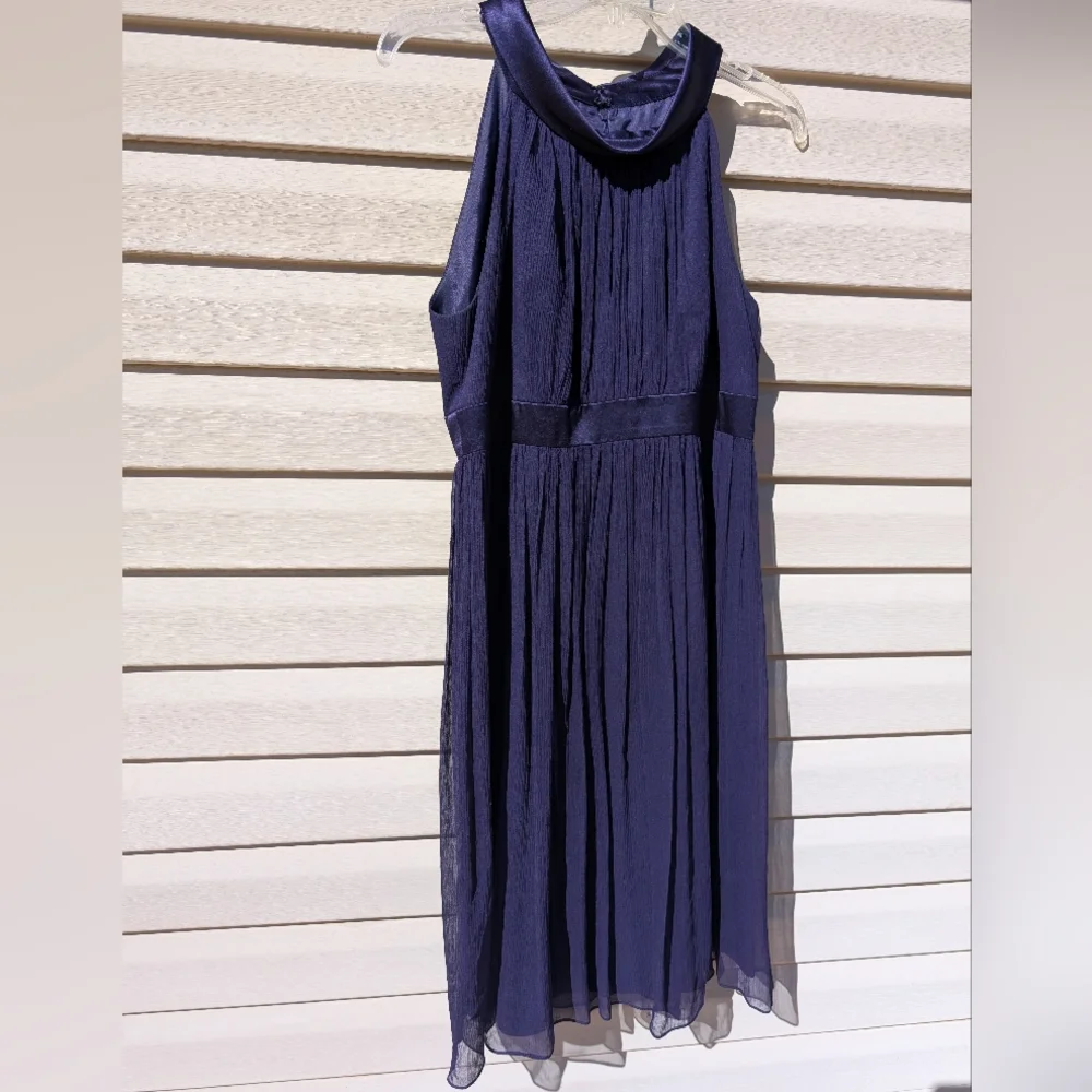 Maggy London Silk Chiffon Sleeveless Choker Dress size 10 - Picture 2 of 6